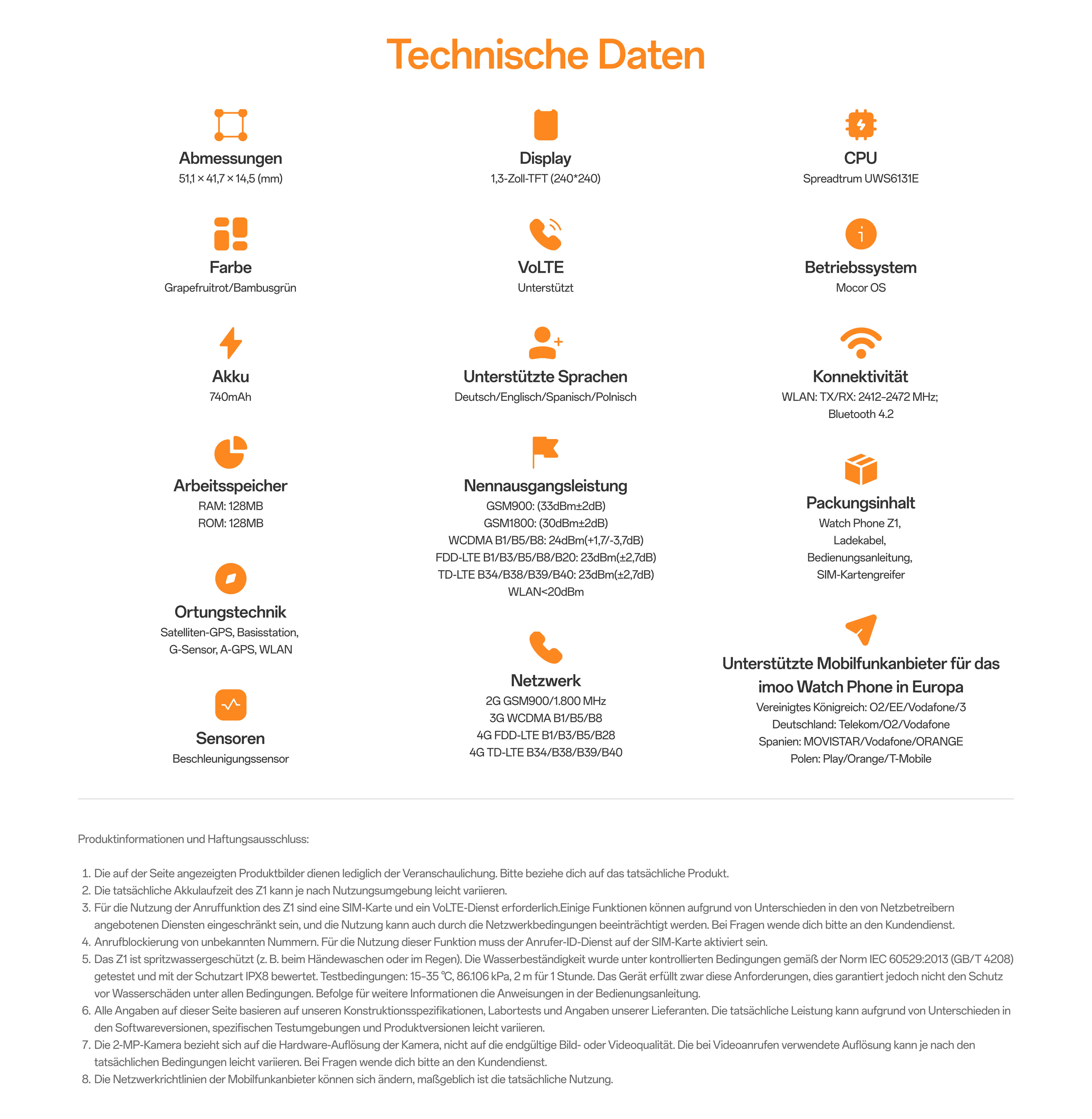 Technische Daten