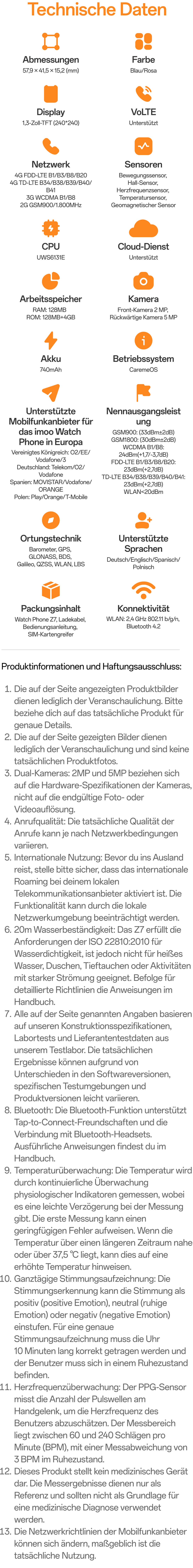 Technische Daten