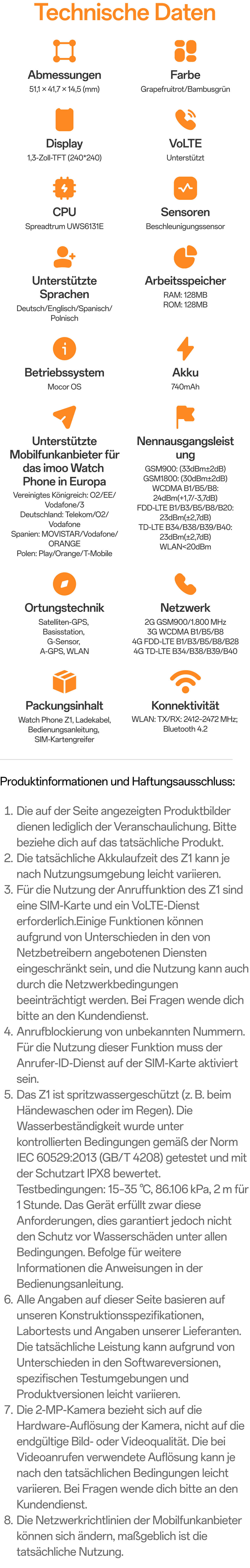 Technische Daten