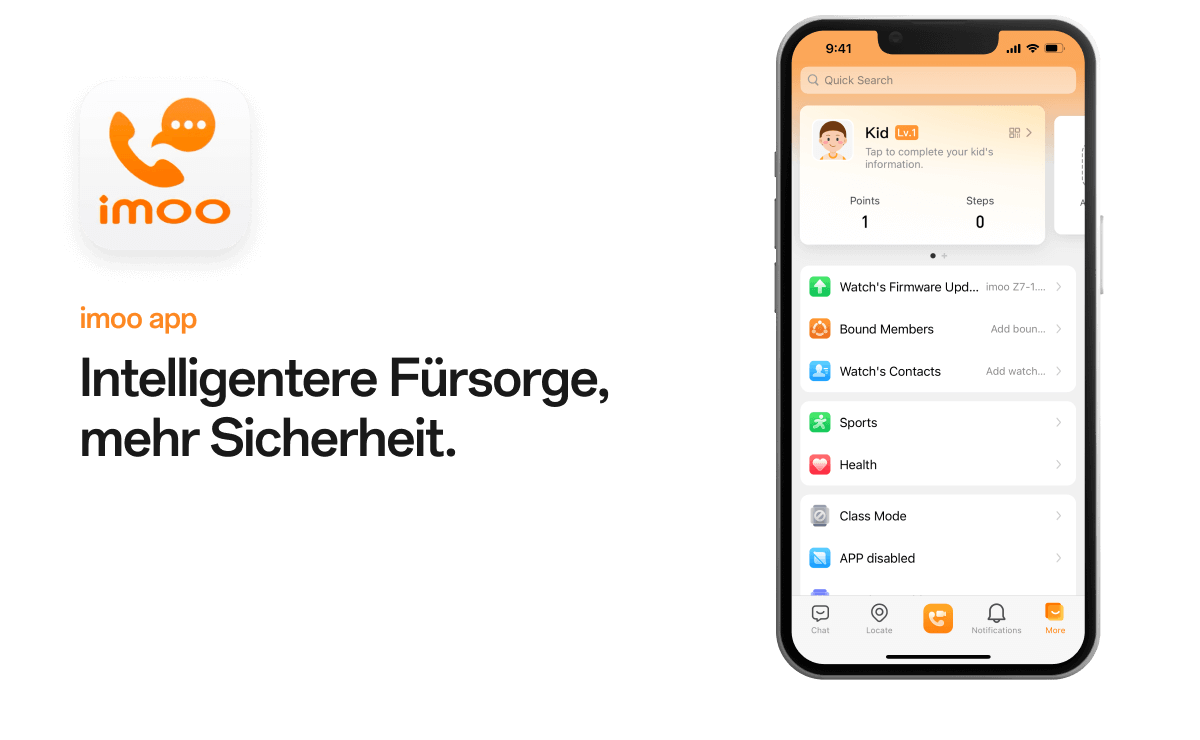 imoo app Intelligentere Fürsorge, mehr Sicherheit